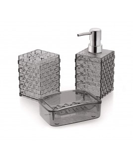 Bathroom 3 in 1 Transparent Storage Set