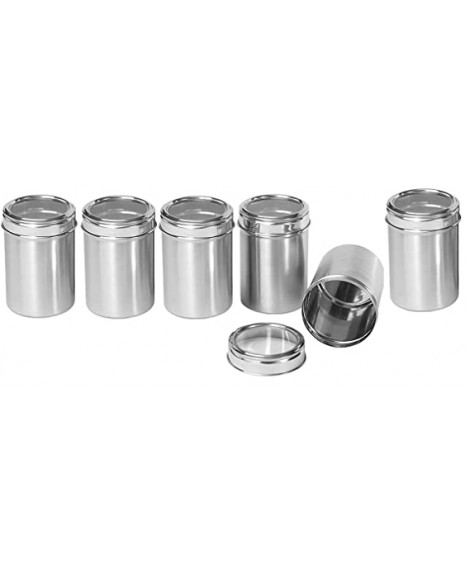 Stainless Steel Canister-Set of 6 Stainless Steel Canister-Set of 6